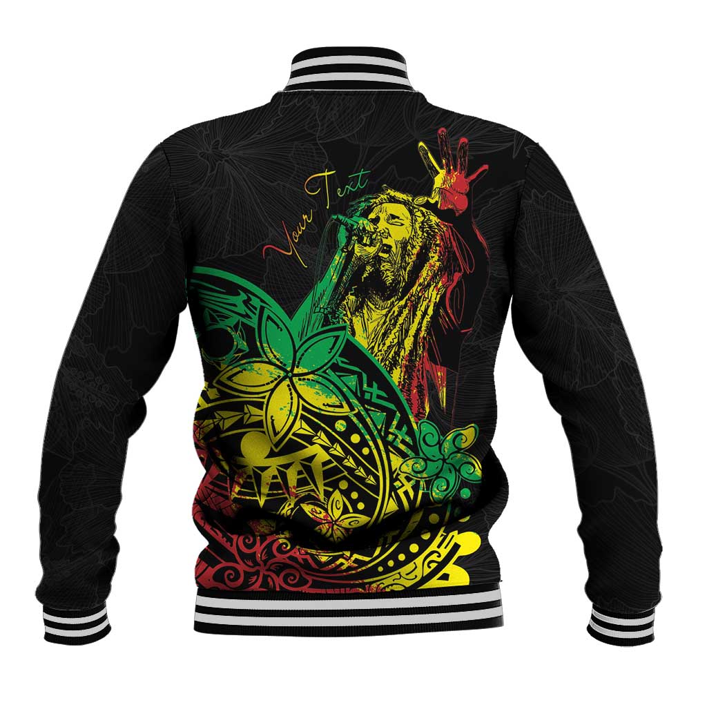 Personalised Reggae Jawaiian Festive Baseball Jacket Mix Polynesian