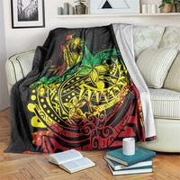 Personalised Reggae Jawaiian Festive Blanket Mix Polynesian