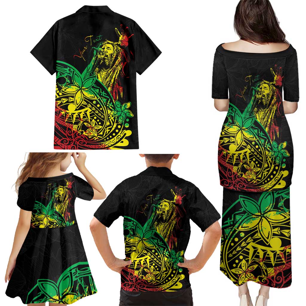 Personalised Reggae Jawaiian Festive Family Matching Puletasi and Hawaiian Shirt Mix Polynesian LT7 - Polynesian Pride