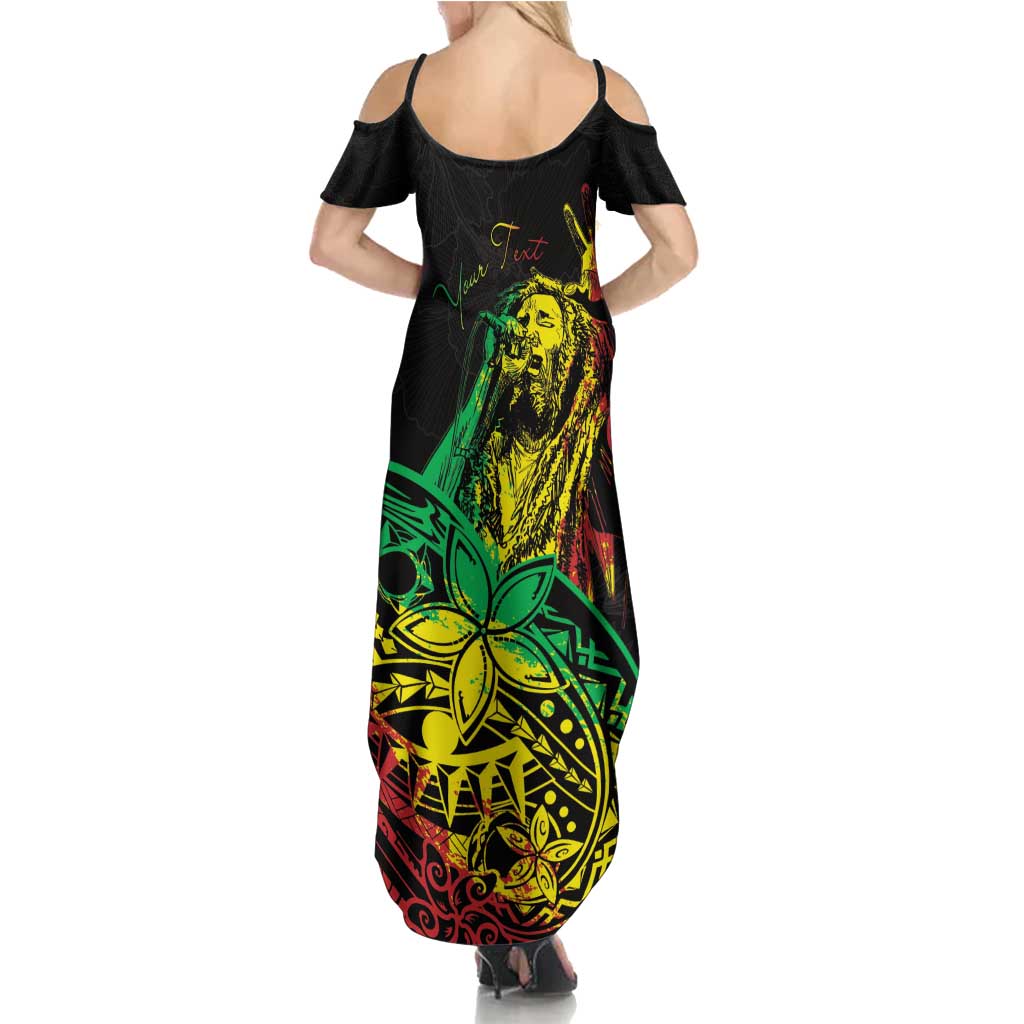 Personalised Reggae Jawaiian Festive Family Matching Summer Maxi Dress and Hawaiian Shirt Mix Polynesian LT7 - Polynesian Pride