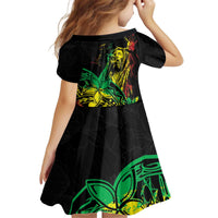Personalised Reggae Jawaiian Festive Kid Short Sleeve Dress Mix Polynesian LT7 - Polynesian Pride