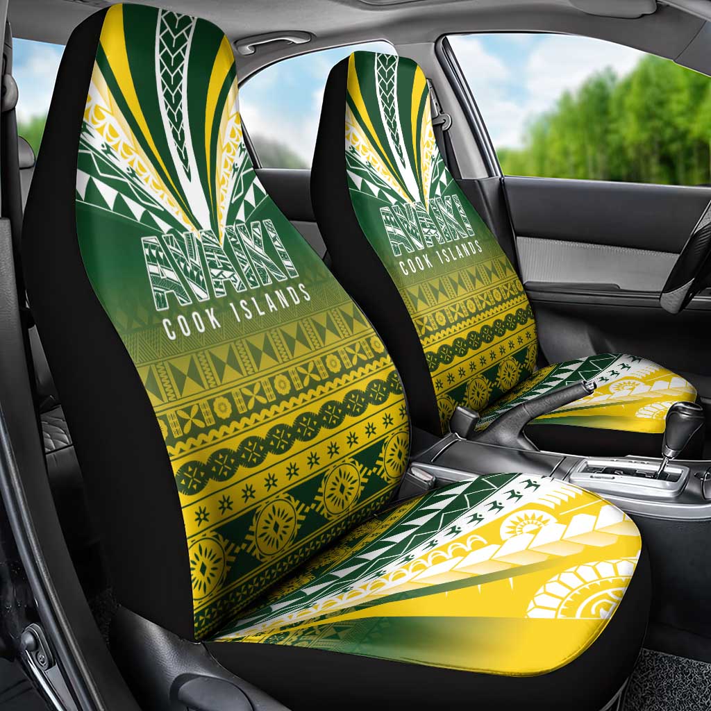 Cook Islands Rugby Car Seat Cover Kuki Avaiki LT7 - Polynesian Pride