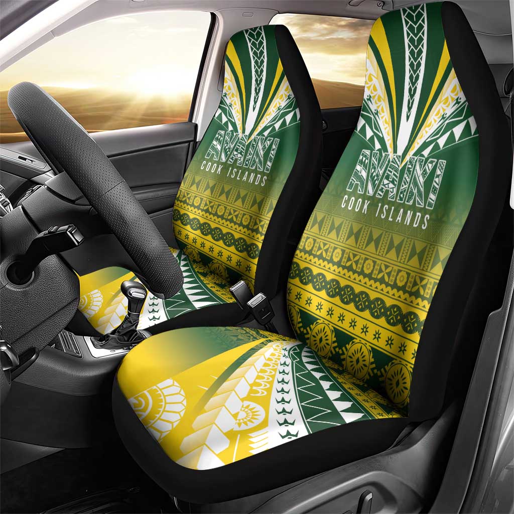 Cook Islands Rugby Car Seat Cover Kuki Avaiki LT7 - Polynesian Pride