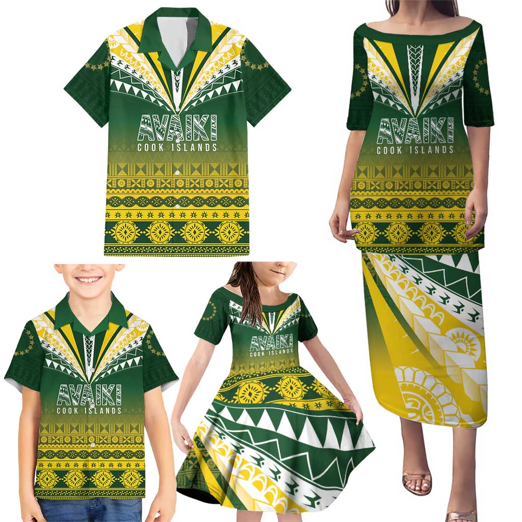 Cook Islands Rugby Custom Family Matching Puletasi and Hawaiian Shirt Kuki Avaiki LT7 - Polynesian Pride