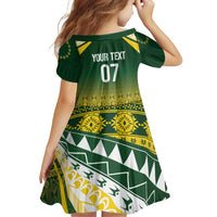 Cook Islands Rugby Custom Family Matching Summer Maxi Dress and Hawaiian Shirt Kuki Avaiki LT7 - Polynesian Pride