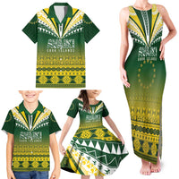Cook Islands Rugby Custom Family Matching Tank Maxi Dress and Hawaiian Shirt Kuki Avaiki LT7 - Polynesian Pride