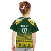 Cook Islands Rugby Custom Kid T Shirt Kuki Avaiki - Polynesian Pride