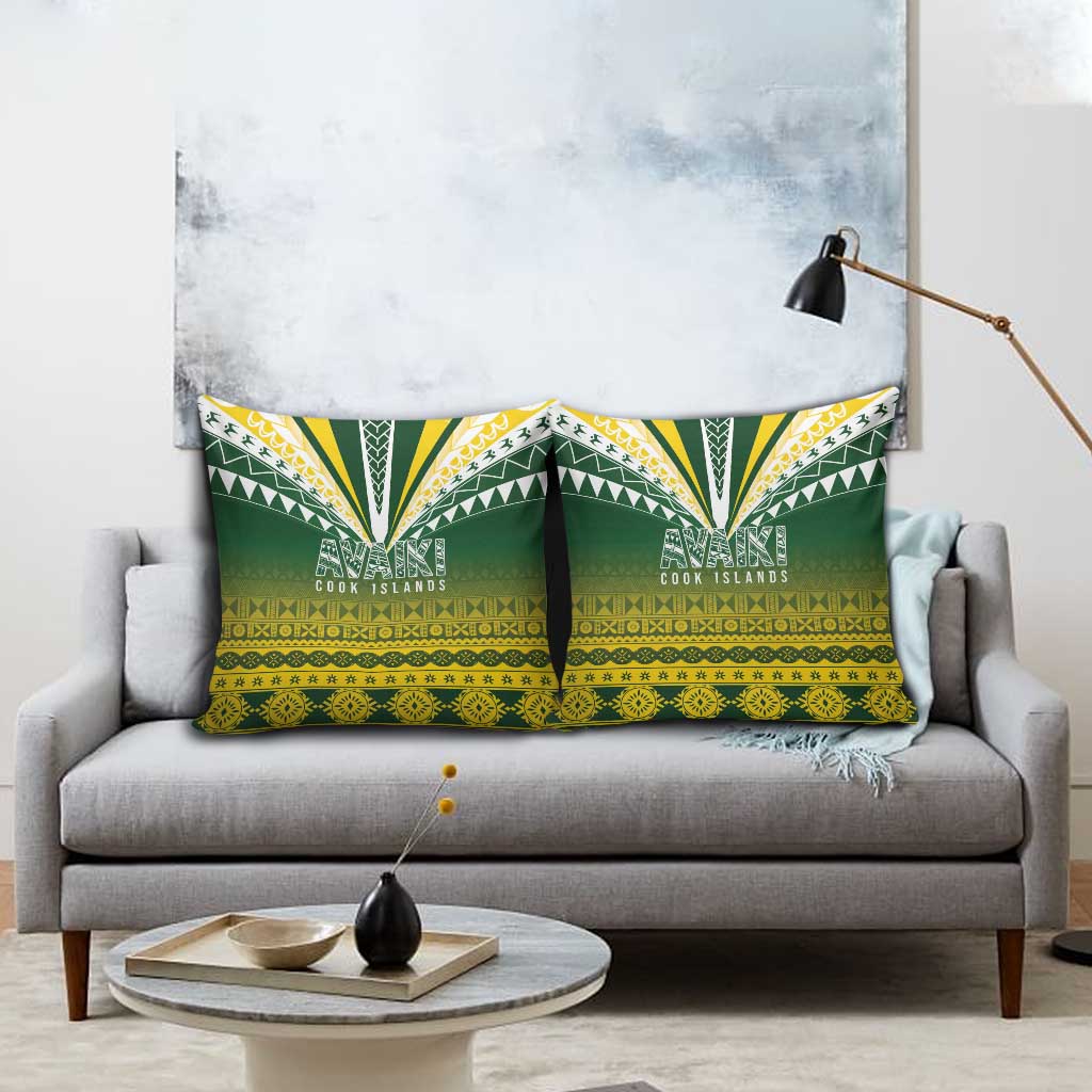 Cook Islands Rugby Pillow Cover Kuki Avaiki - Polynesian Pride
