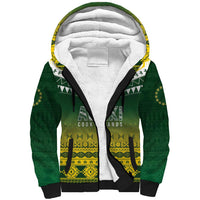 Cook Islands Rugby Custom Sherpa Hoodie Kuki Avaiki LT7 Unisex Yellow Green - Polynesian Pride
