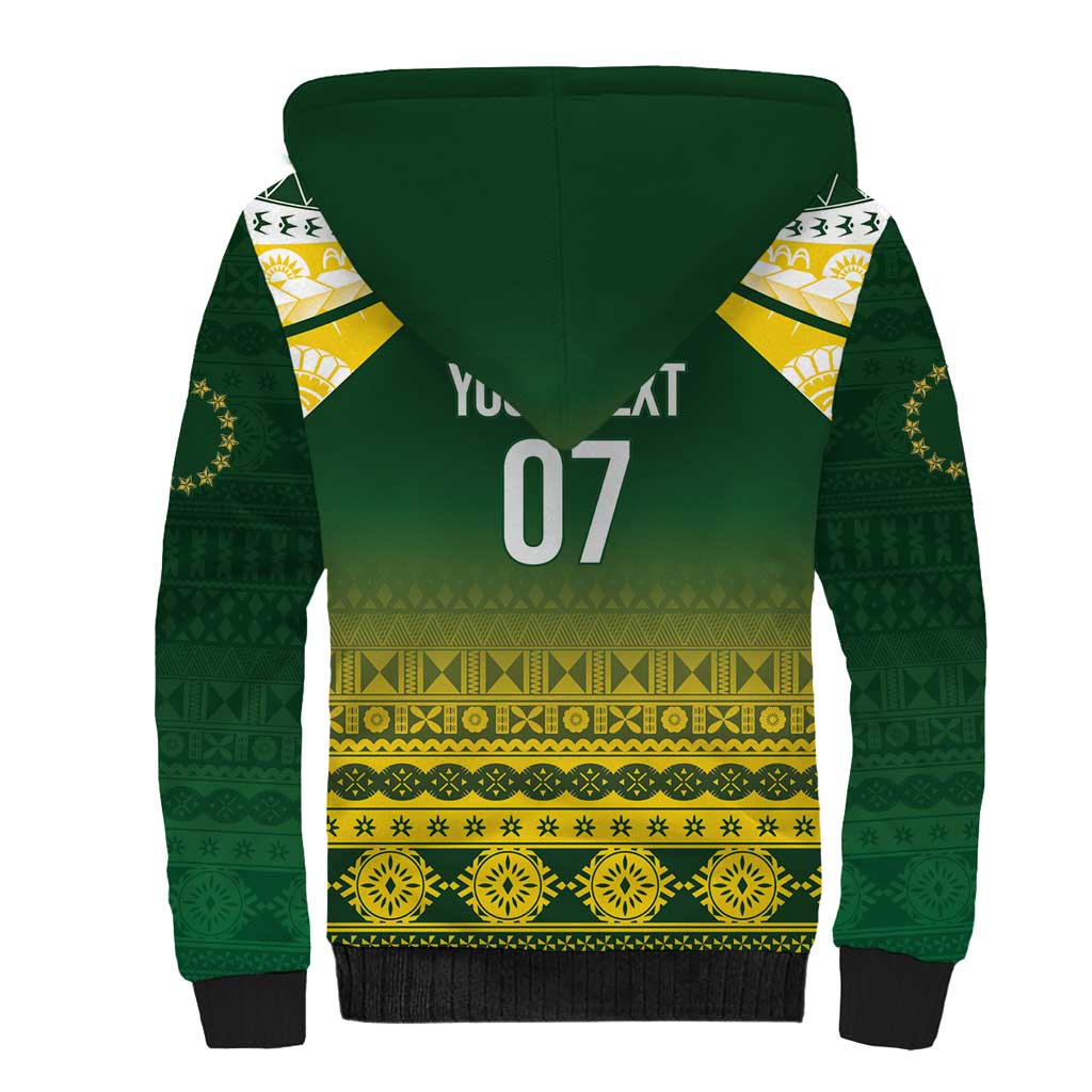 Cook Islands Rugby Custom Sherpa Hoodie Kuki Avaiki LT7 - Polynesian Pride