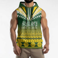 Cook Islands Rugby Custom Sleeveless Hoodie Kuki Avaiki LT7 - Polynesian Pride