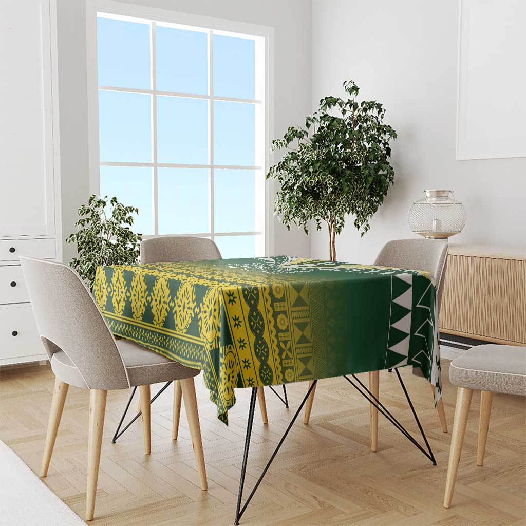 Cook Islands Rugby Tablecloth Kuki Avaiki - Polynesian Pride