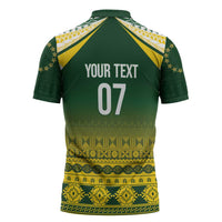 Cook Islands Rugby Custom Zipper Polo Shirt Kuki Avaiki LT7 - Polynesian Pride