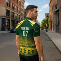 Cook Islands Rugby Custom Zipper Polo Shirt Kuki Avaiki LT7 - Polynesian Pride