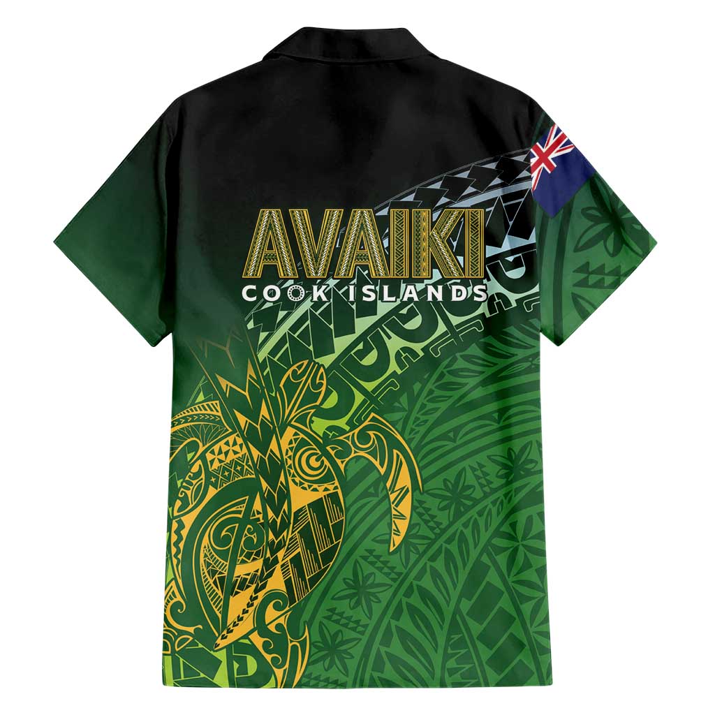 Cook Islands Rugby Kuki Avaiki Family Matching Summer Maxi Dress and Hawaiian Shirt Tribal Turtle LT7 - Polynesian Pride