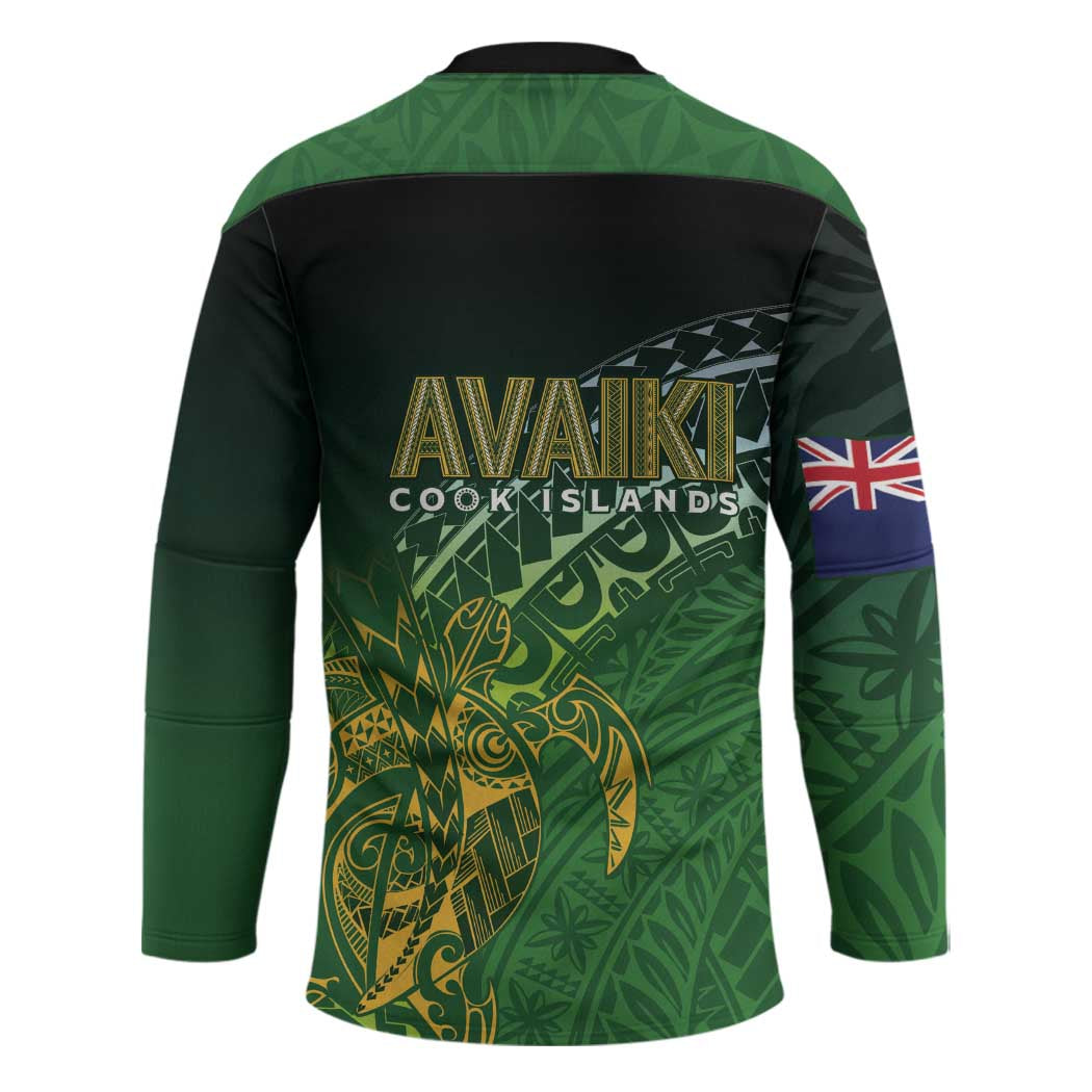 Cook Islands Rugby Kuki Avaiki Hockey Jersey Tribal Turtle - Polynesian Pride