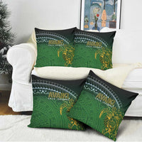 Cook Islands Rugby Kuki Avaiki Pillow Cover Tribal Turtle LT7 - Polynesian Pride