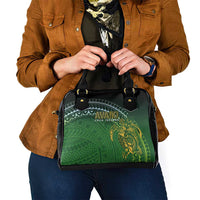Cook Islands Rugby Kuki Avaiki Shoulder Handbag Tribal Turtle - Polynesian Pride
