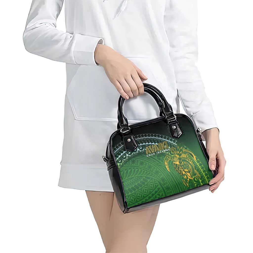 Cook Islands Rugby Kuki Avaiki Shoulder Handbag Tribal Turtle - Polynesian Pride