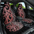 Maori Taniko Patterns Car Seat Cover Brown Patiki Motifs Mix Whakairo Ngaru