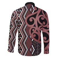 Maori Taniko Patterns Family Matching Short Sleeve Bodycon Dress and Hawaiian Shirt Brown Patiki Motifs Mix Whakairo Ngaru LT7 - Polynesian Pride