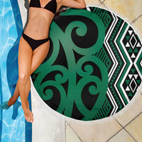 Maori Taniko Patterns Beach Blanket Pounamu Patiki Motifs Mix Whakairo Ngaru LT7 - Polynesian Pride