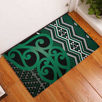 Maori Taniko Patterns Rubber Doormat Pounamu Patiki Motifs Mix Whakairo Ngaru