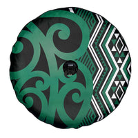 Maori Taniko Patterns Spare Tire Cover Pounamu Patiki Motifs Mix Whakairo Ngaru LT7 - Polynesian Pride