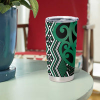 Maori Taniko Patterns Tumbler Cup Pounamu Patiki Motifs Mix Whakairo Ngaru LT7 - Polynesian Pride
