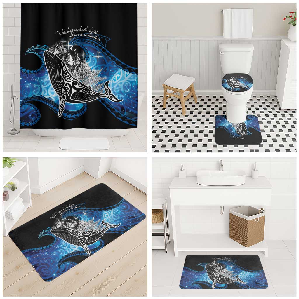 Maori Matariki Te Araroa Paikea Starry Bathroom Set Tangaroa Whakatauki