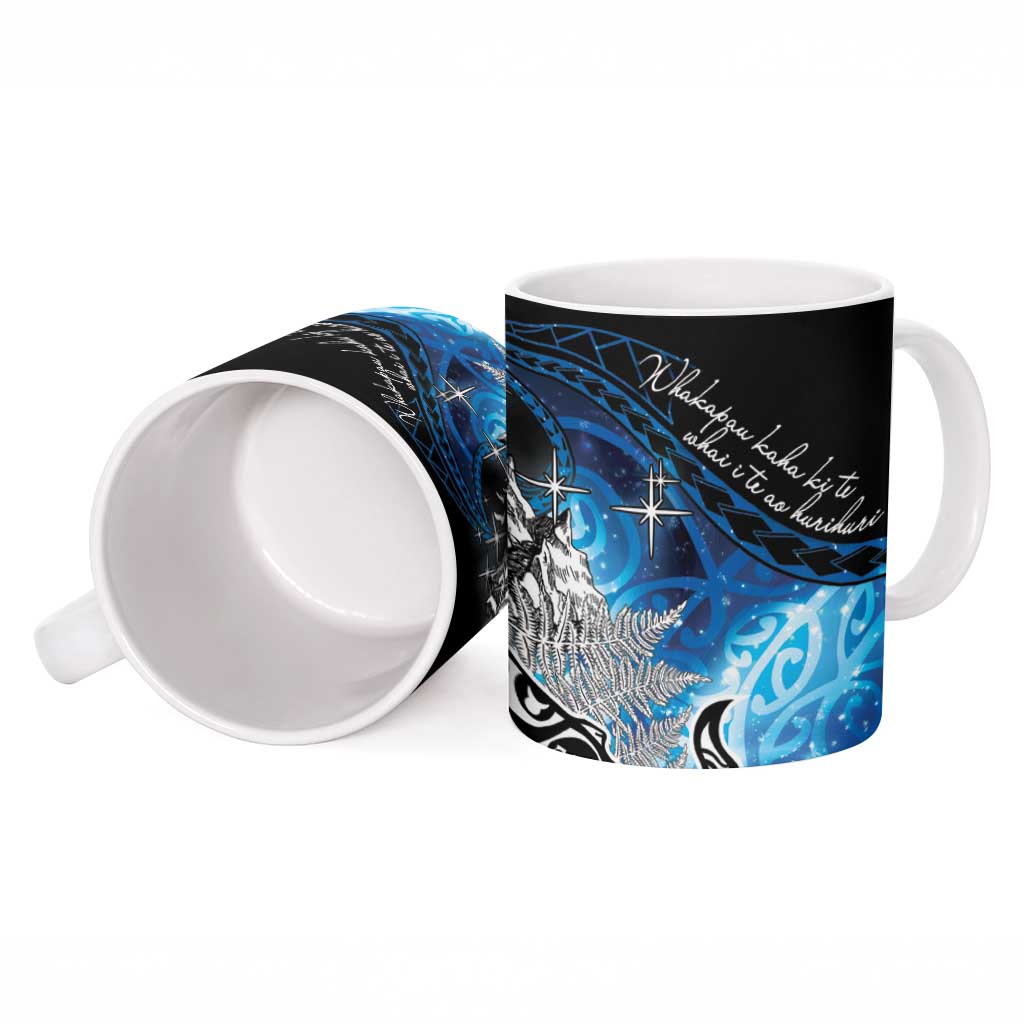 Maori Matariki Te Araroa Paikea Starry Ceramic Mug Tangaroa Whakatauki