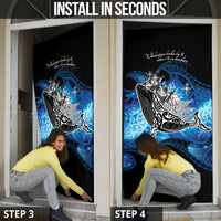 Maori Matariki Te Araroa Paikea Starry Door Cover Tangaroa Whakatauki