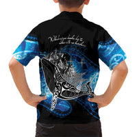 Maori Matariki Te Araroa Paikea Starry Family Matching Long Sleeve Bodycon Dress and Hawaiian Shirt Tangaroa Whakatauki LT7 - Polynesian Pride