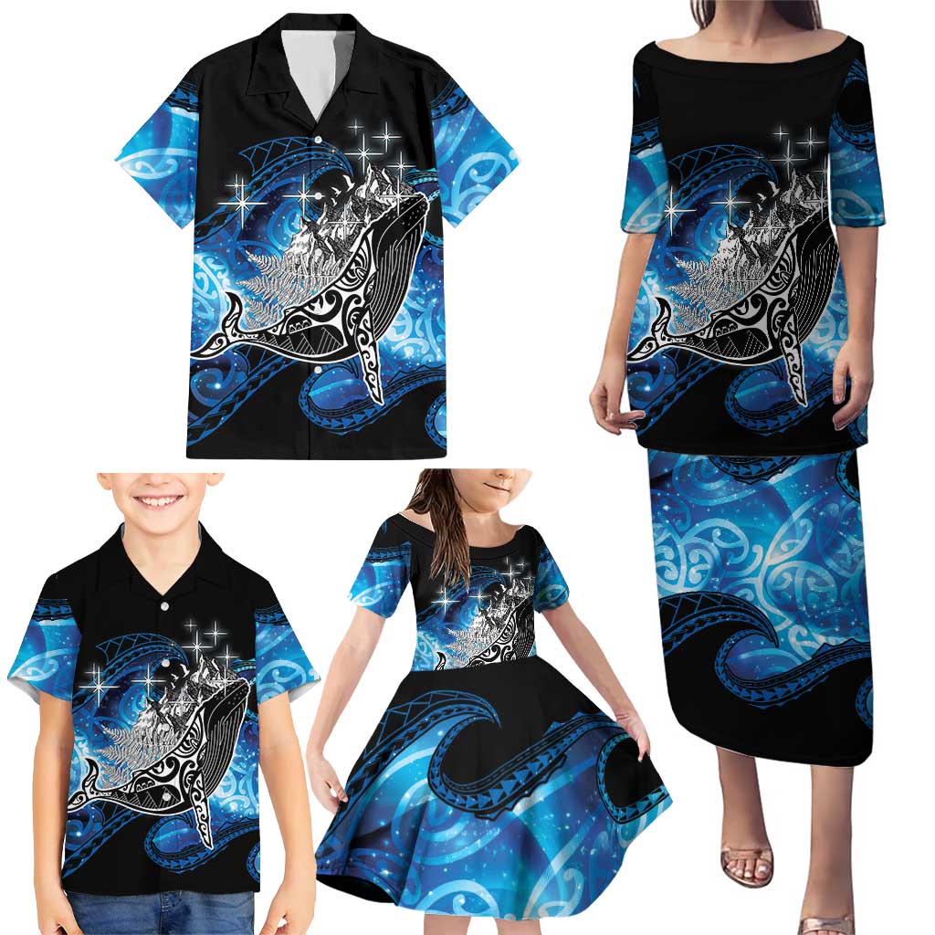 Maori Matariki Te Araroa Paikea Starry Family Matching Puletasi and Hawaiian Shirt Tangaroa Whakatauki LT7 - Polynesian Pride