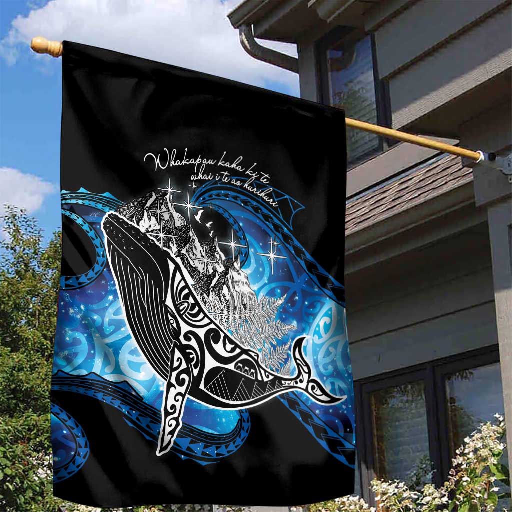 Maori Matariki Te Araroa Paikea Starry Garden Flag Tangaroa Whakatauki