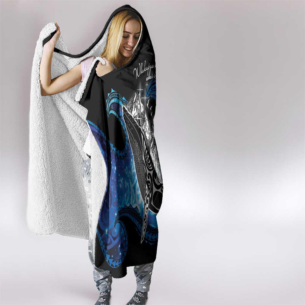 Maori Matariki Te Araroa Paikea Starry Hooded Blanket Tangaroa Whakatauki