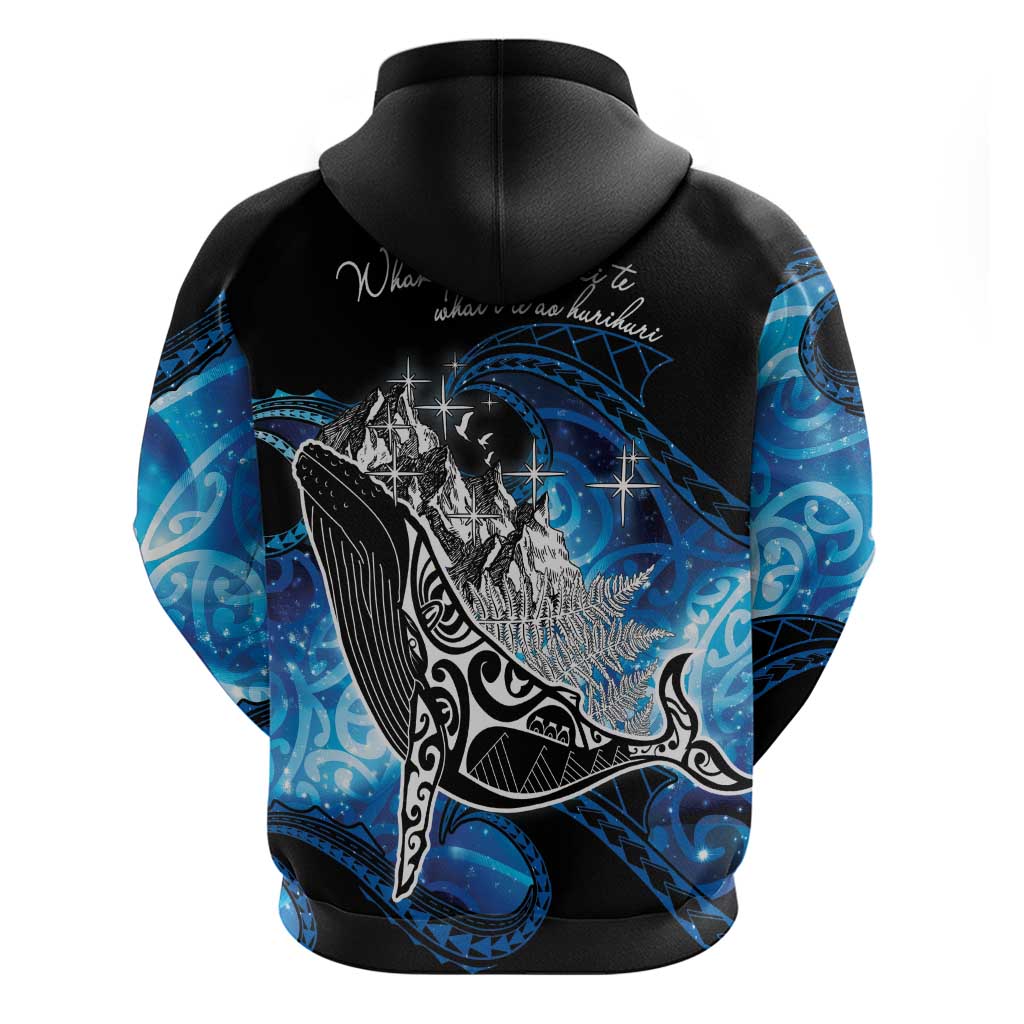 Maori Matariki Te Araroa Paikea Starry Hoodie Tangaroa Whakatauki LT7 - Polynesian Pride