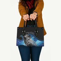 Maori Matariki Te Araroa Paikea Starry Leather Bag Tangaroa Whakatauki