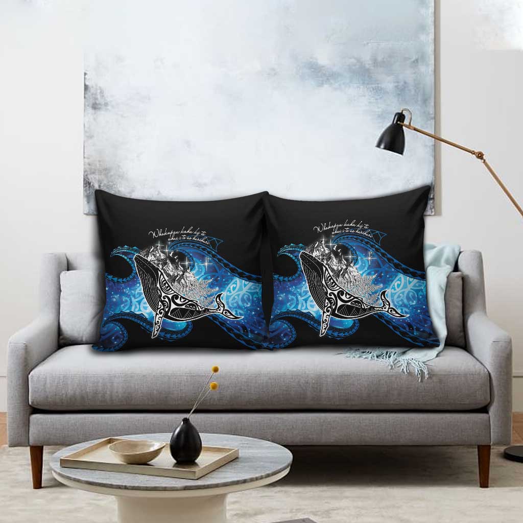 Maori Matariki Te Araroa Paikea Starry Pillow Cover Tangaroa Whakatauki