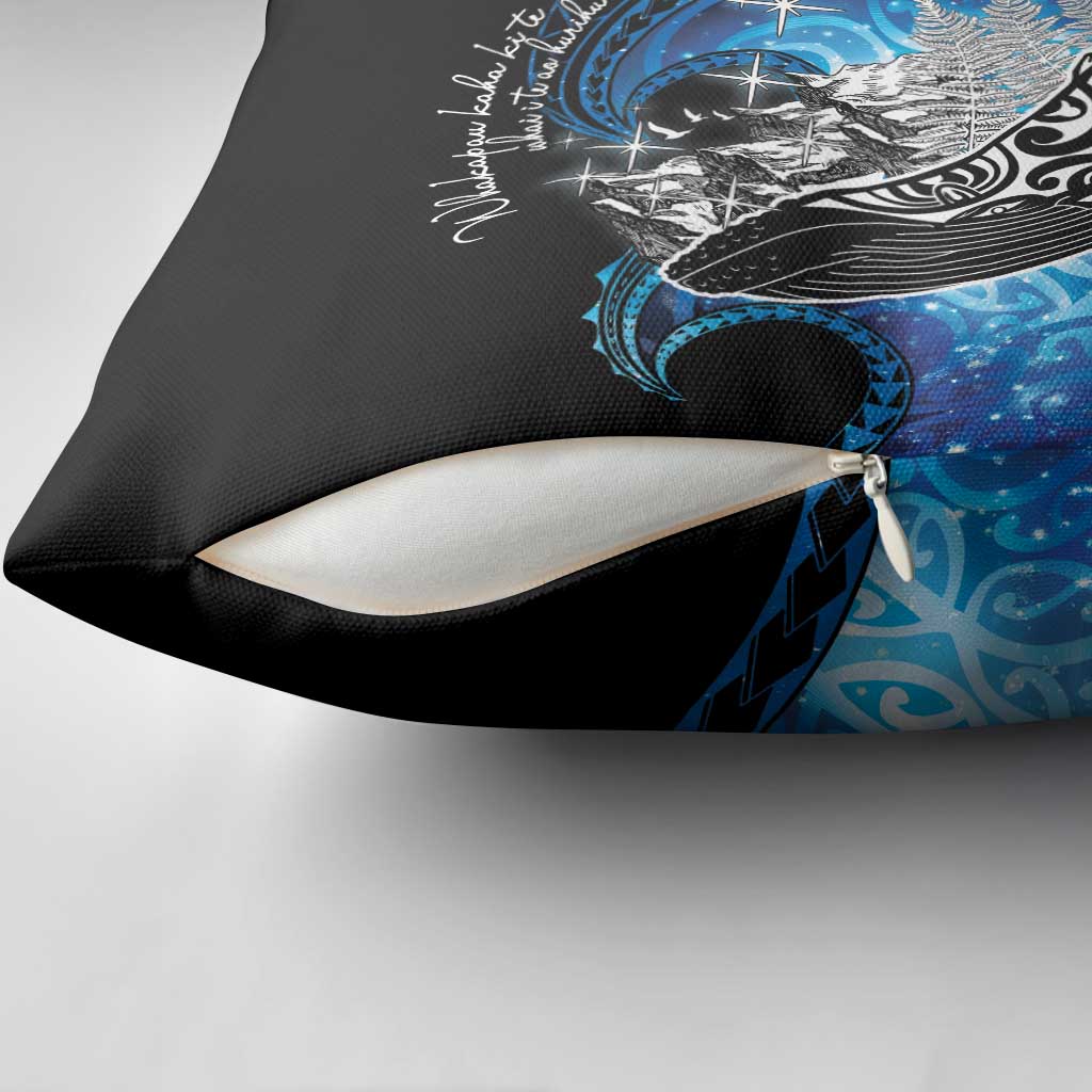 Maori Matariki Te Araroa Paikea Starry Pillow Cover Tangaroa Whakatauki