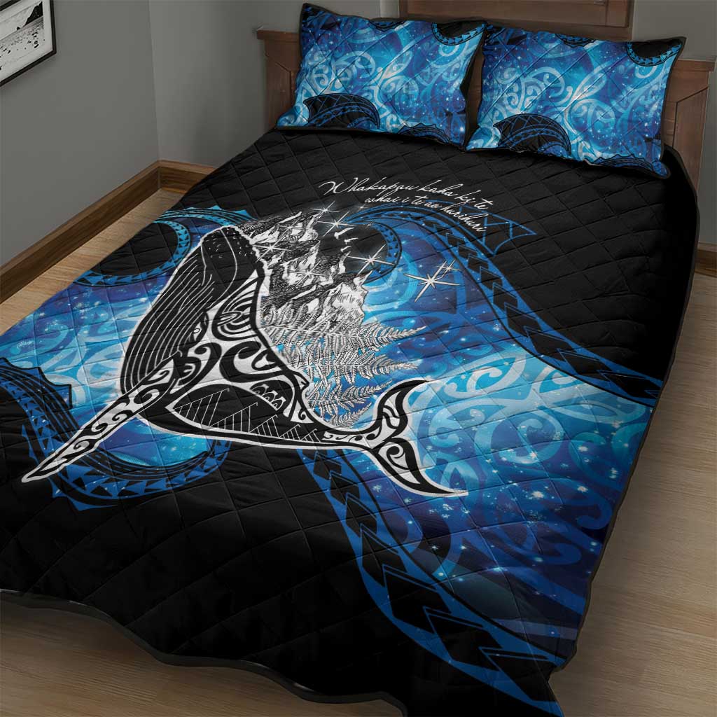 Maori Matariki Te Araroa Paikea Starry Quilt Bed Set Tangaroa Whakatauki