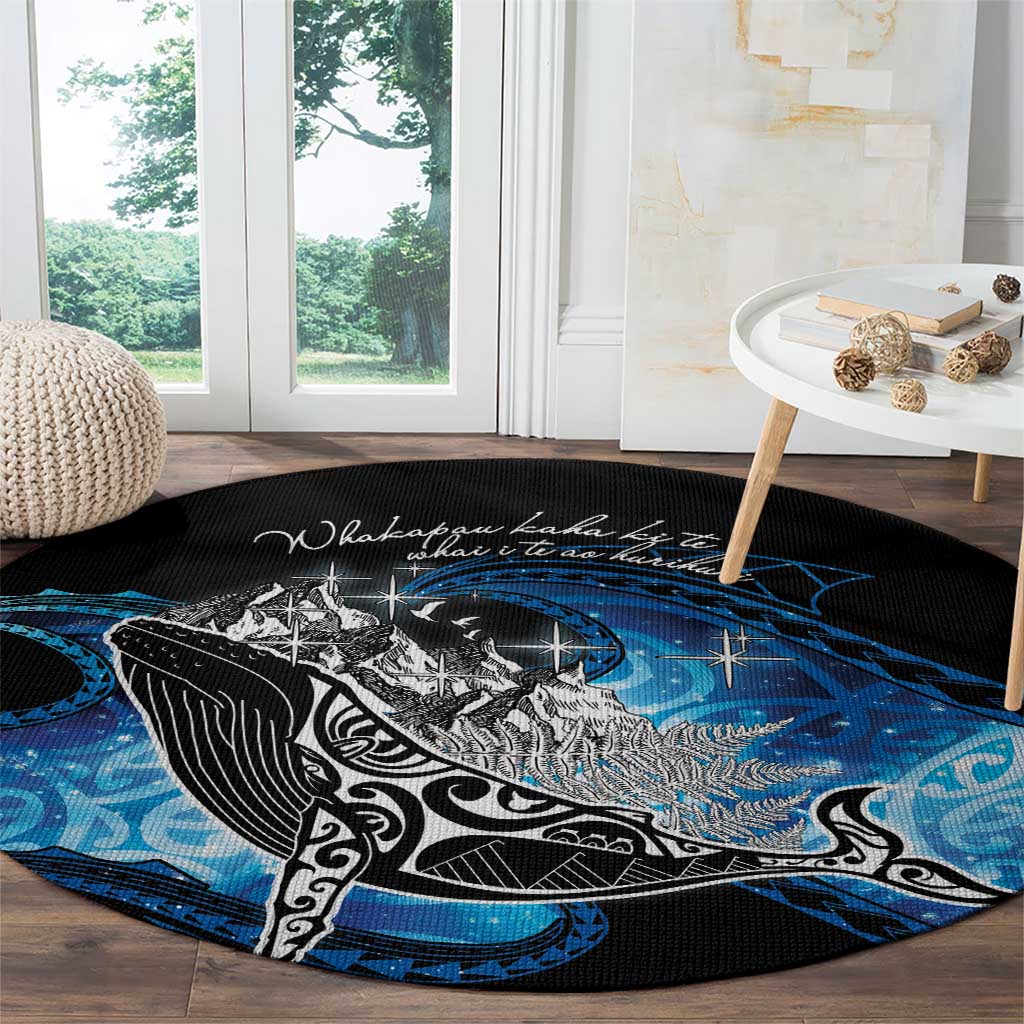 Maori Matariki Te Araroa Paikea Starry Round Carpet Tangaroa Whakatauki