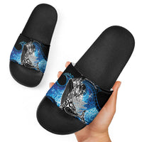 Maori Matariki Te Araroa Paikea Starry Slide Sandals Tangaroa Whakatauki