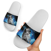 Maori Matariki Te Araroa Paikea Starry Slide Sandals Tangaroa Whakatauki