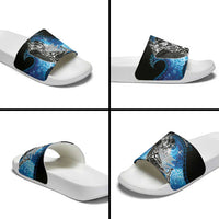 Maori Matariki Te Araroa Paikea Starry Slide Sandals Tangaroa Whakatauki