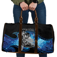 Maori Matariki Te Araroa Paikea Starry Travel Bag Tangaroa Whakatauki LT7 Black - Polynesian Pride