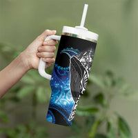 Maori Matariki Te Araroa Paikea Starry Tumbler With Handle Tangaroa Whakatauki LT7 - Polynesian Pride
