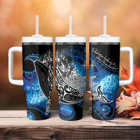 Maori Matariki Te Araroa Paikea Starry Tumbler With Handle Tangaroa Whakatauki LT7 - Polynesian Pride