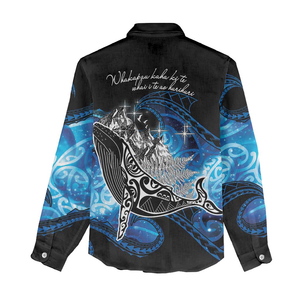 Maori Matariki Te Araroa Paikea Starry Women Casual Shirt Tangaroa Whakatauki LT7 - Polynesian Pride