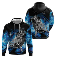 Maori Matariki Te Araroa Paikea Starry Zip Hoodie Tangaroa Whakatauki LT7 - Polynesian Pride